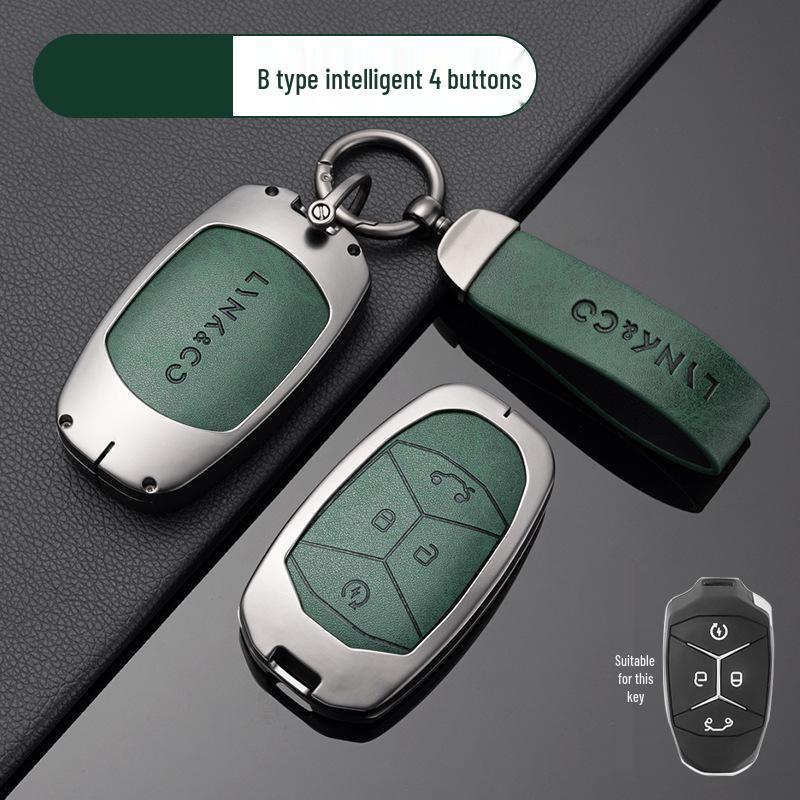 Ключница из цинкового сплава для моделей Lynk & Co - Подходит для Z20, Z10, Co 900 - Премиальный металлический держатель для смарт-карты