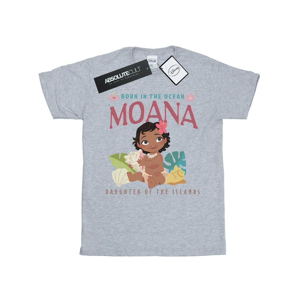 Disney Футболка для девочек Moana Born In The Ocean из хлопка