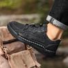 Нескользящая кожаная трекинговая обувь для отдыха на шнуровке мужская повседневная обувь уличные мужские кроссовки обувь для хайкинга универсальная обувь для вождения