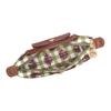 Longchamp Le Pliage Коллекция Классика Клетчатый Рисунок Холст Сумка-пельмень Мини Женская Сумка на Плечо Артишоково-Зеленый 34205HGGM04
