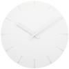 Wall Clock Analog Carved Line White CARVED Line Lemnos NTL10-04C