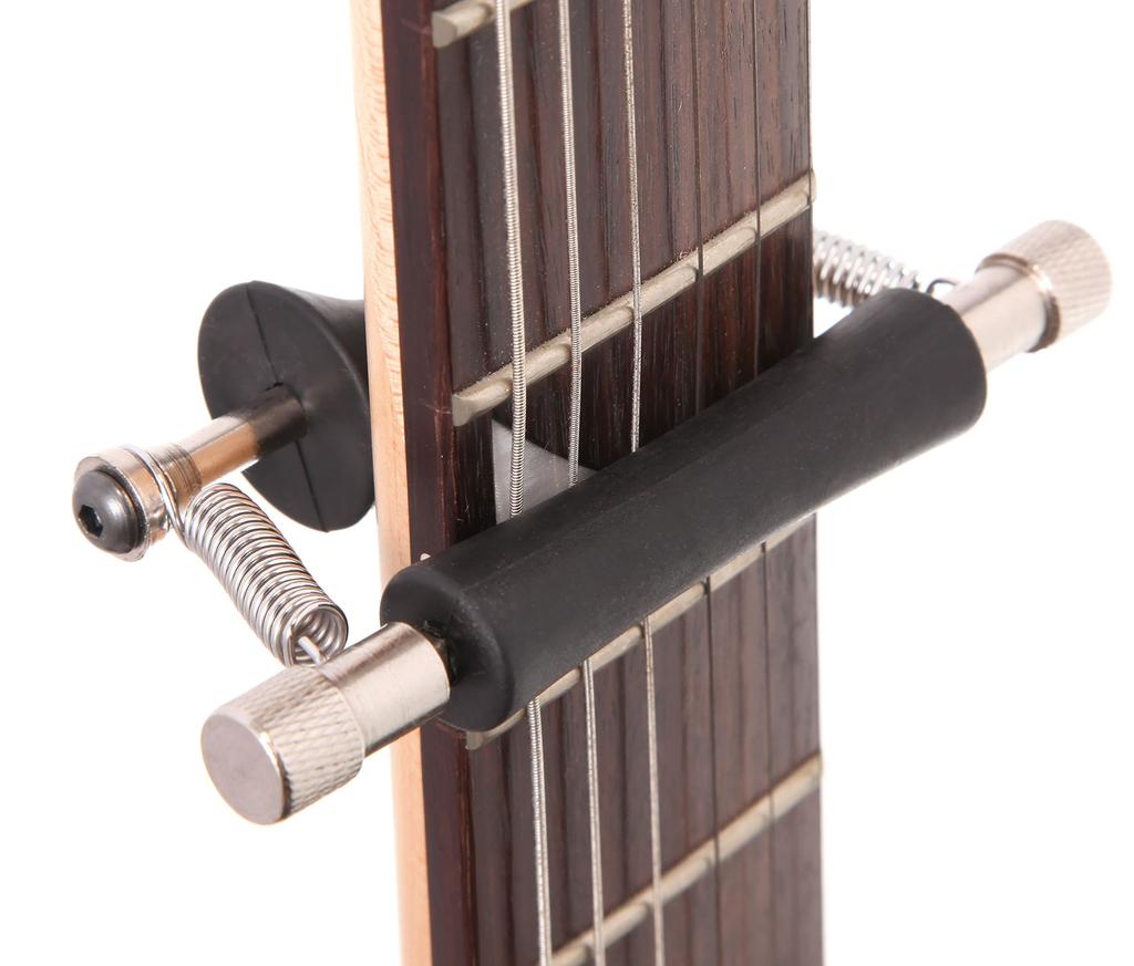 Каподастр Phoenix Guitar Capo Glider the Rolling с чистящей микрофибровой салфеткой и гарантией Черный Однокнопочный [Тип Каподастра] От производителя (Набор из 3 предметов) -