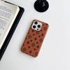 Винтажный чехол для телефона с узором личи для iPhone 17 Pro Max Air 16 16e 15 14 13 12 11 Pro Max Plus X XS MAX XR Задняя крышка