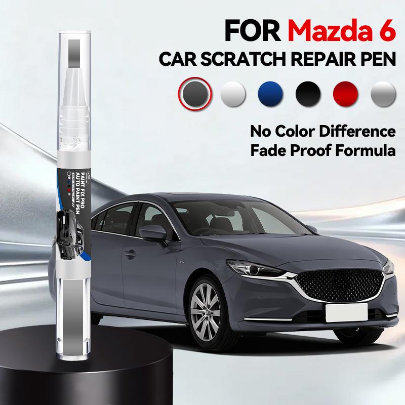 Для Mazda 6 2002-2025 GG GH GJ GL Ремонтный маркер для краски Подкраска Удаление царапин Сделай сам Автоаксессуары Черный Белый Красный Синий Коричневый Серый