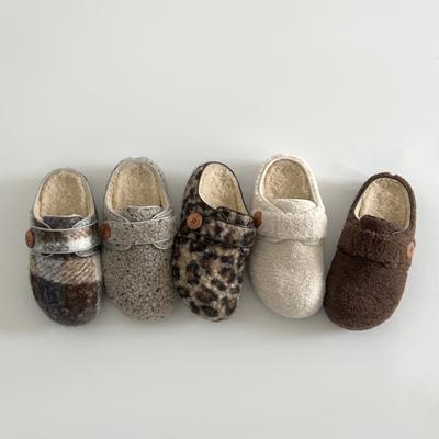 Пушистые туфли на толстой подошве, бархатные теплые хлопковые туфли, туфли-мешки и полутапочки, женская одежда из кашемировой шерсти, ленивые толстые подошвы