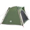 4 Person Camping Tent Green Quick Release Waterproof