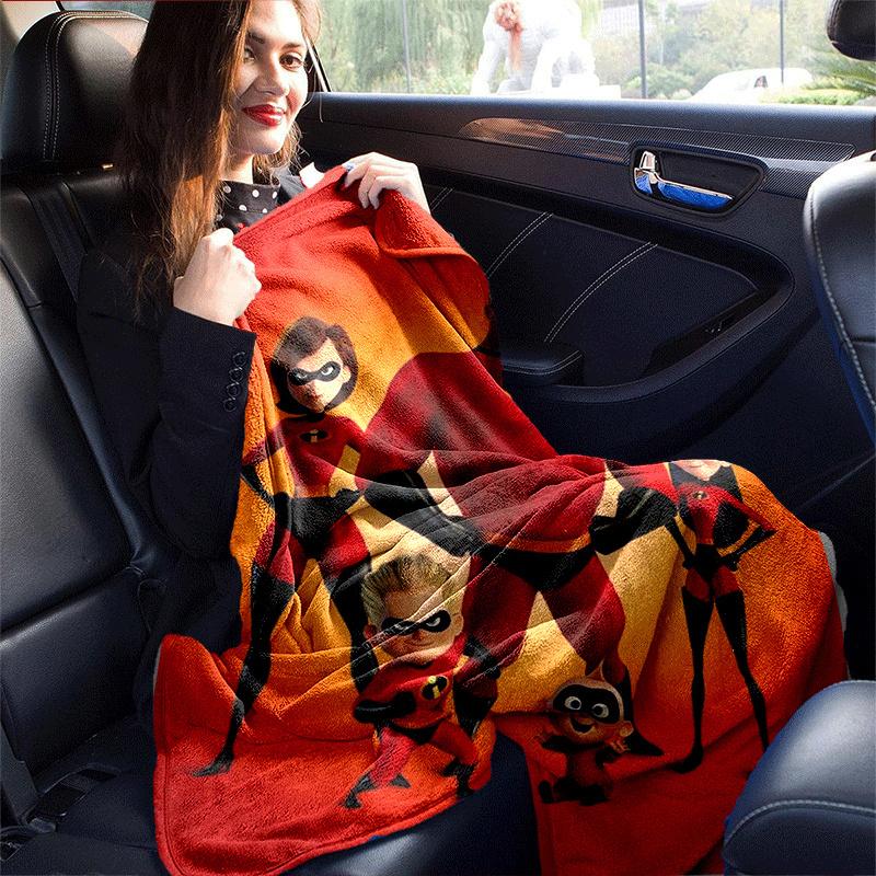 1pc The Increibles Printing Blanket - Soft, All-Season Throw for Living Room, Beroom,Personalize Gift with Aorable Cartoon Esign