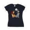 Disney Womens/Ladies Lady And The Tramp Moon Cotton T-Shirt