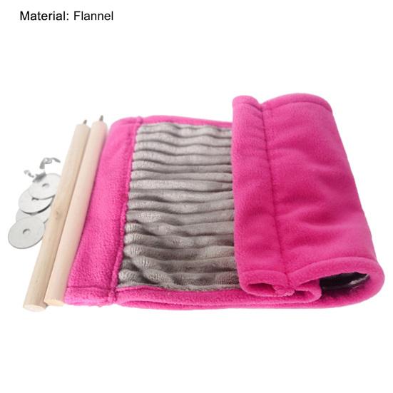 Гамак для хомяка, двухслойный, подвесной, устойчивый к укусам, удобный, мягкий на ощупь, сохраняет тепло, большое пространство