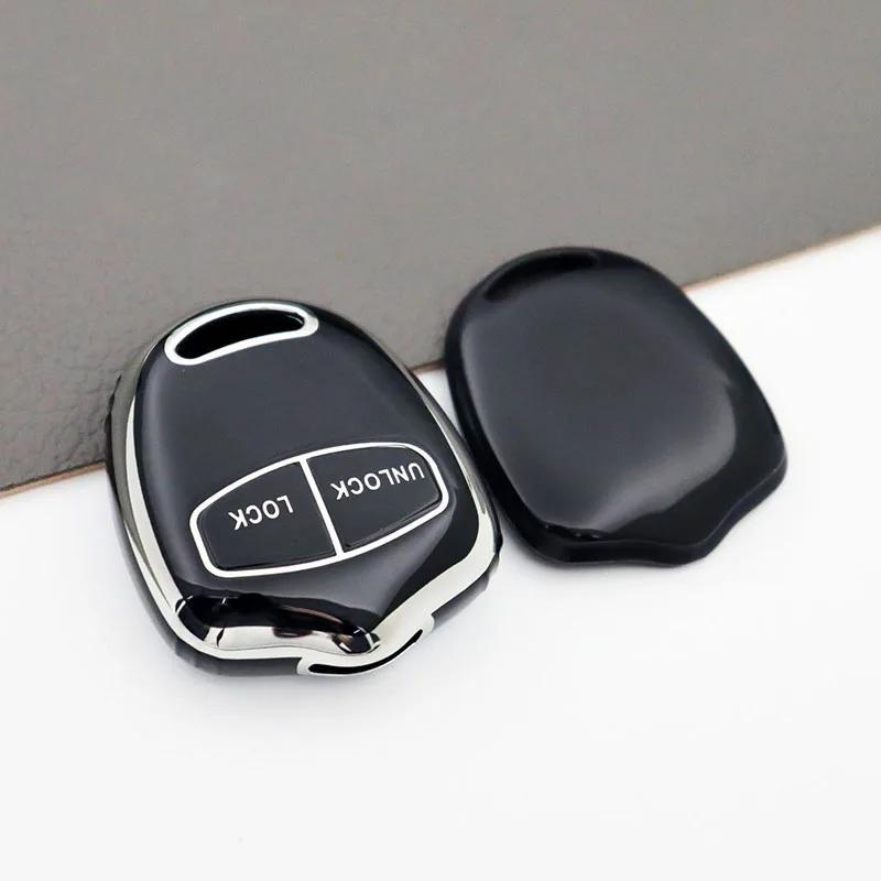 Чехол-сумка для автомобильного ключа Shell Fob TPU для Mitsubishi ASX Mirage Montero Shogun L200 Colt Outlander Pajero Lancer EX Аксессуары