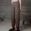 Женские брюки гаремы эластичные с высокой талией легкие пуховые брюки с большими карманами толстые теплые стеганые брюки