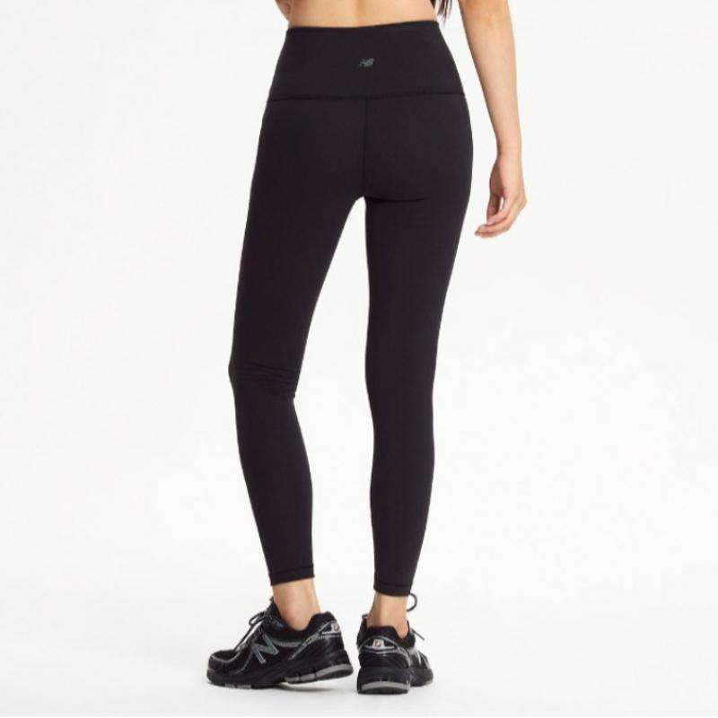 New Balance Брюки Lqj Nbnse4s052 19 Женские В рубчик Леггинсы 27 дюймов Тиг