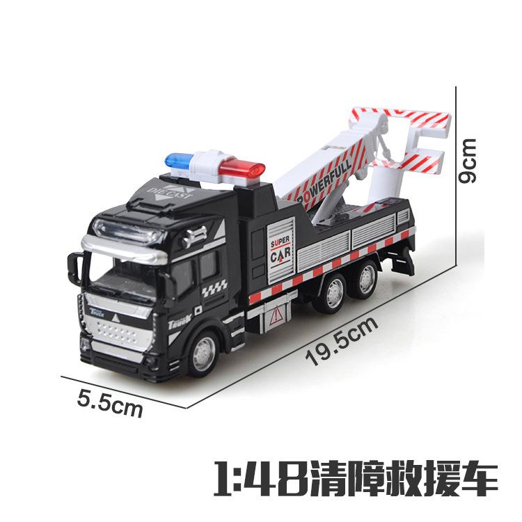 Машинка-симулятор из легкого сплава для моделирования, мусоровоз, пожарная лестница, нефтяной танкер, разбрызгиватель, модель игрушечной машинки для мальчиков и девочек B175