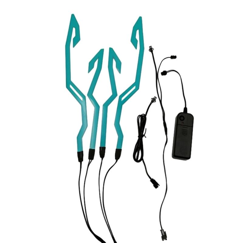 Мотоциклетный шлем световая полоса для езды на шлеме своими руками светодиодная лента 4 в 1