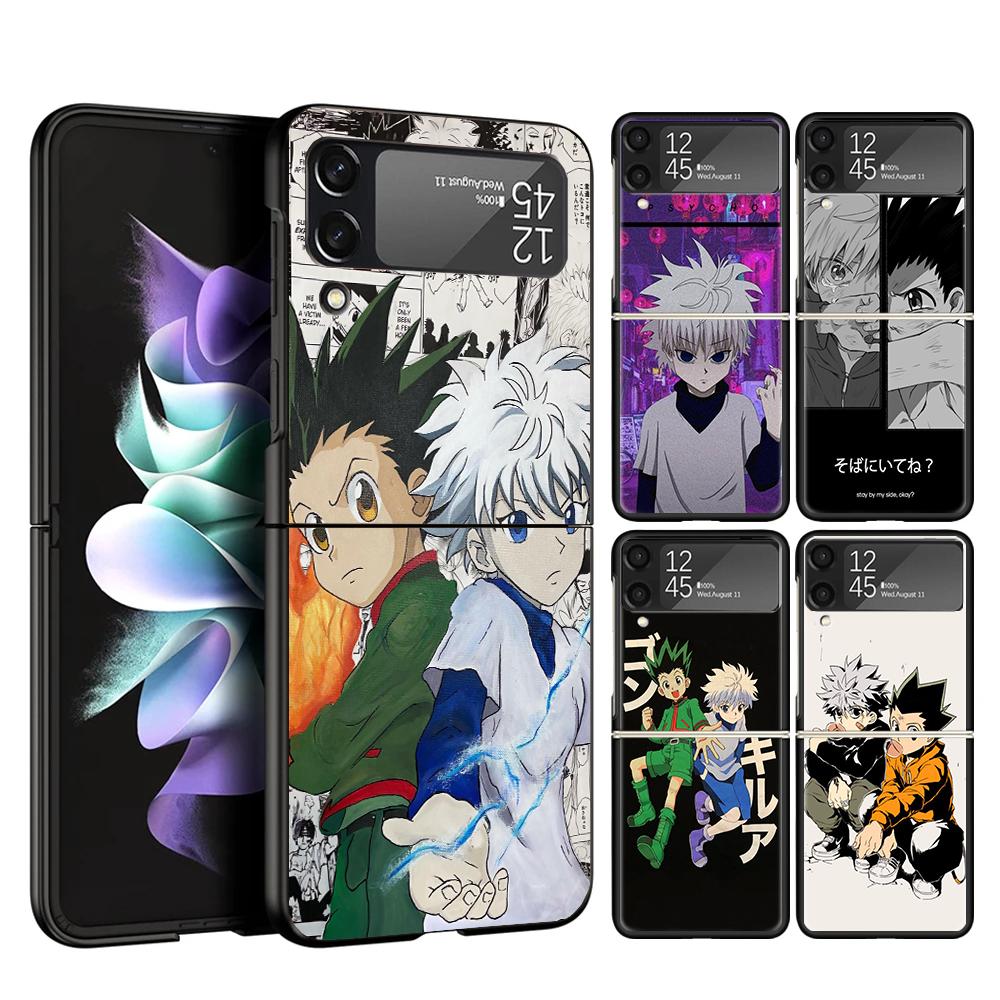 Чехол для телефона Hunter X Anime для Samsung Galaxy Z Flip 7 6 5 4 3 5G Flip7 Flip6 Flip5 Flip4 Flip3 Черный Fundas Shell Galaxy Z