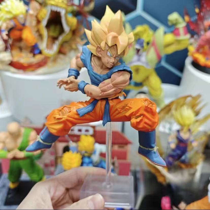 Anime Drogan Boll Z Gocool Figure Super Saiyan Son Gocool Action Figurine Pvc Statue Desktop Ornament Collection Model Toys Gifts
