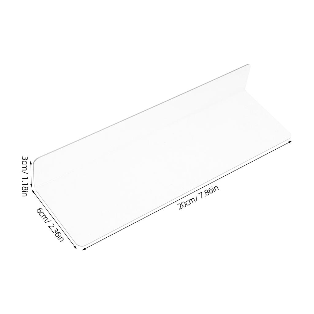 6pcs L-Shaped Shelf Dividers Clear Plastic Supermarket Blocker For Closet Organization Rack Divider Cabinet Spacer 20Cm