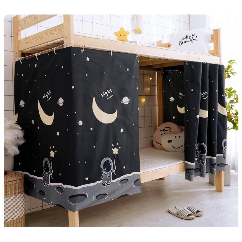 Занавеска для кровати Блэкаут Общежитие Верхняя двухъярусная кровать Двухъярусная кровать Ограждение Пылезащитная Верхняя Девушка Занавеска Спальня