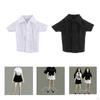 1/12 Button Down Shirt Dress Up Cosplay Accessories Outfit Casual Miniature Trendy Clothing for 6''