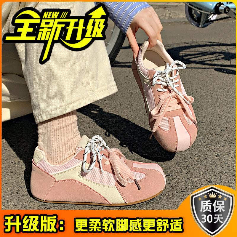 Ретро удобные мягкие туфли на платформе женские весна-лето новые круглые на шнуровке сетчатые дышащие повседневные спортивные туфли для моральной подготовки одинарные туфли