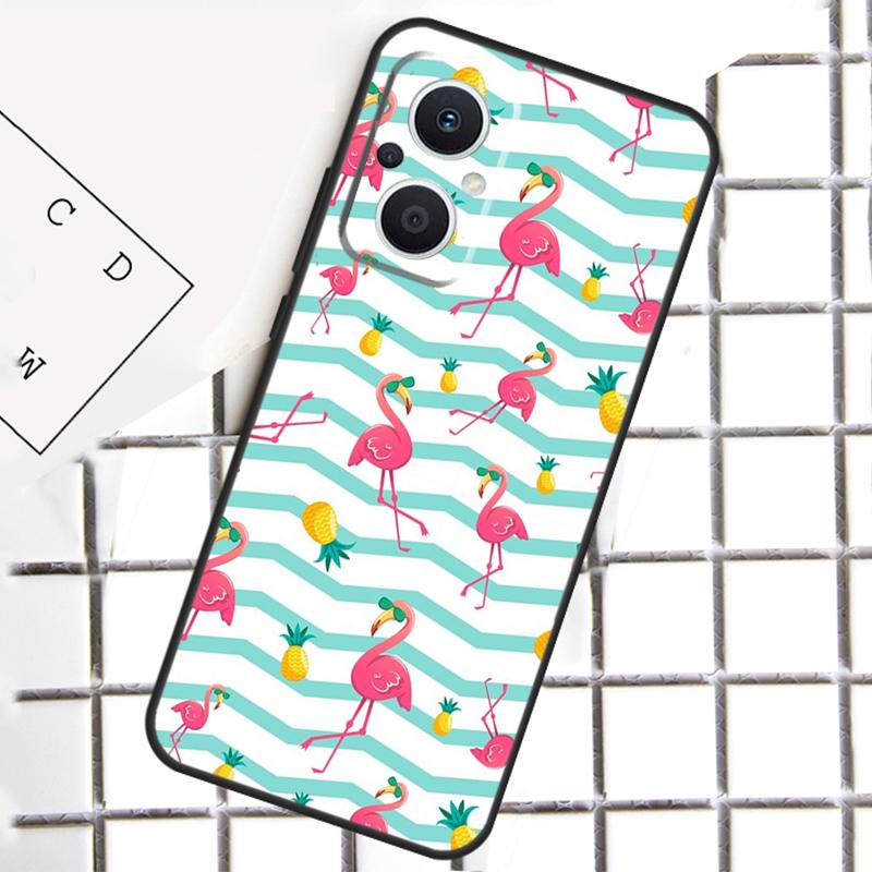 Фламинго Для OPPO Reno 14F 13F 12F 11F 10 11 12 13 14 Pro 7 8 Lite 8T OPPO Find X6 X5 X8 X9 Pro Чехол