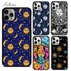 Модный чехол для телефона Sun Moon Face для iPhone 11 12 13 14 Pro Max mini X XR XS SE 2020 6 7 8 Plus Samsung Galaxy S21 S22 shell