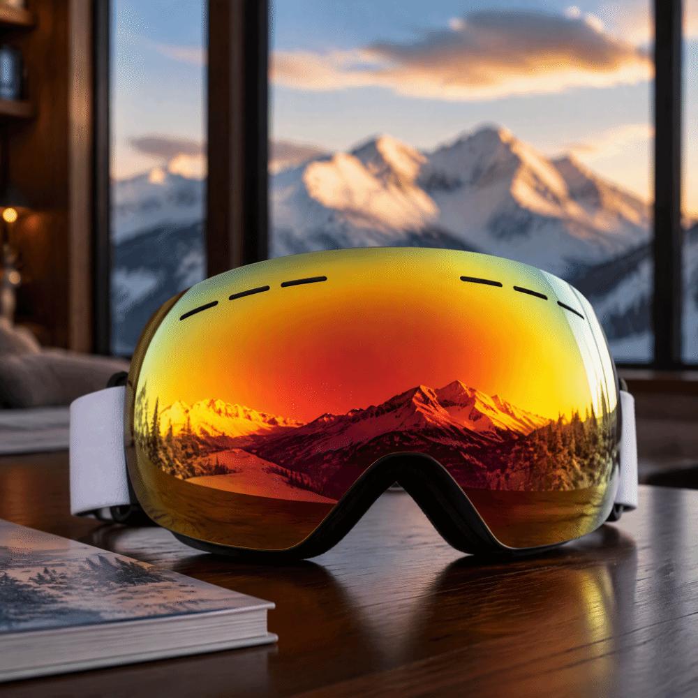 Big Ski Mask Magnetic Clip-On Goggles Double Layers Snow Goggles Outdoor Snow Gear