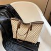 Vintage Large Capacity Printed Women Shoulder Bag PU Leather Top Handle Shopper Tote Bag
