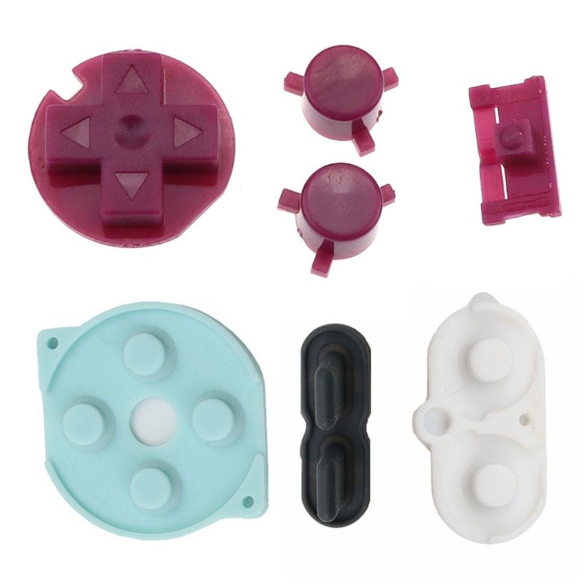 JCD For Nintend Gameboy Pocket Rubber Conductive Buttons A B D Pads Power On Off Buttons Keypads For GBP