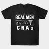 Men Black Print T-shirt Super Large TShirt Real-men-marry-cna-shirt No-Cut Transfer Paper Print Cotton Tshirt