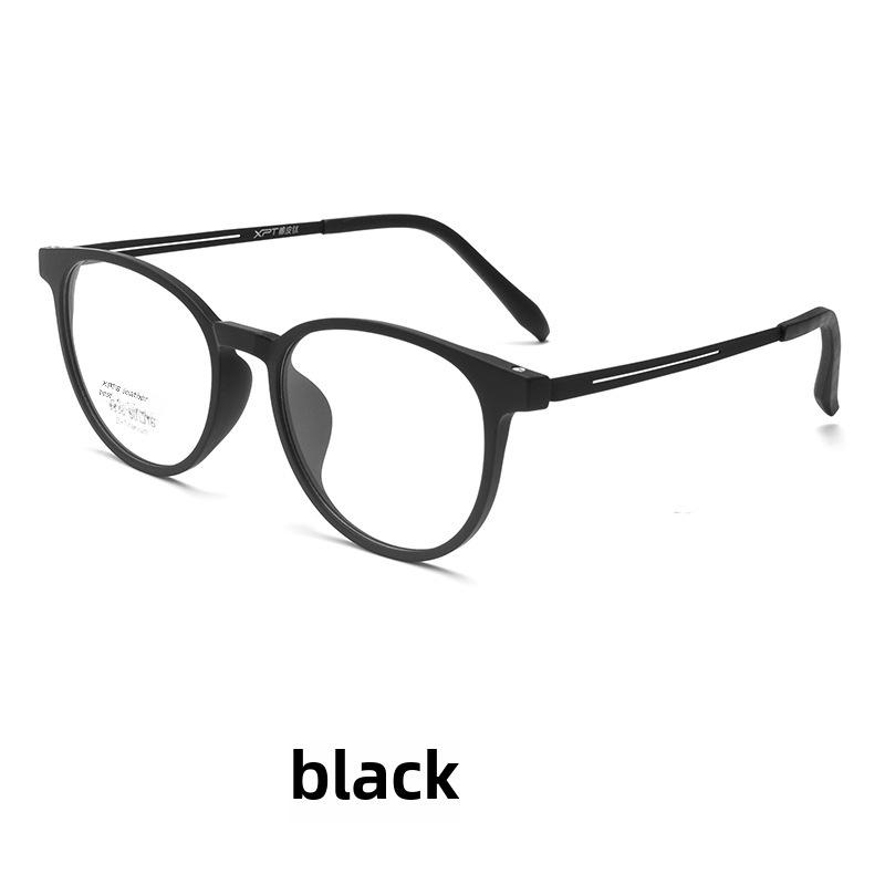 Danyang 9836XP Ретро Круглая титановая резиновая студенческая оправа для очков, сверхлегкая TR90 для мужчин