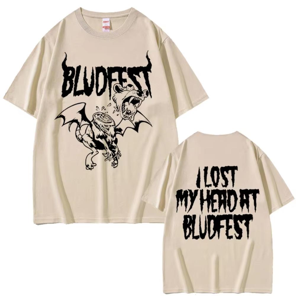 Певец Yungblud Bludfest 2025 Мерч Футболки Мужские Женские Мода Рок Футболки с коротким рукавом Мужские Повседневные Хлопковые Футболки Оверсайз