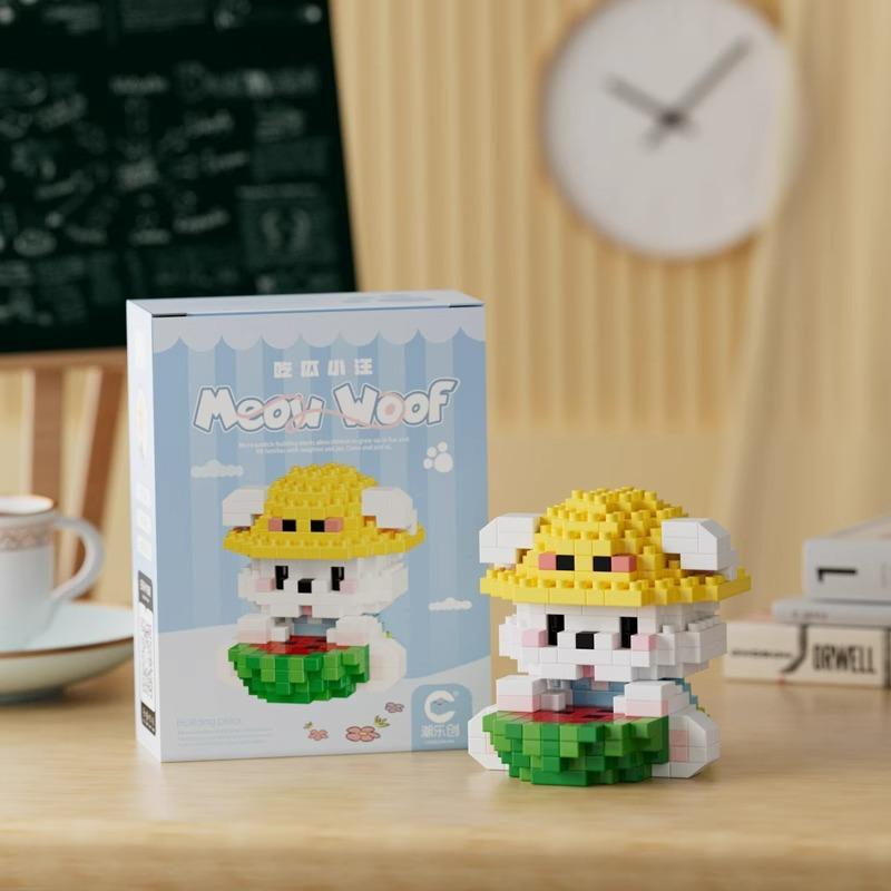 Fun Meowland Cartoon Cute Animal Dolls Puppies And Cats Children'S Educational Building Blocks Toys Leisure Stress Relief Gifts