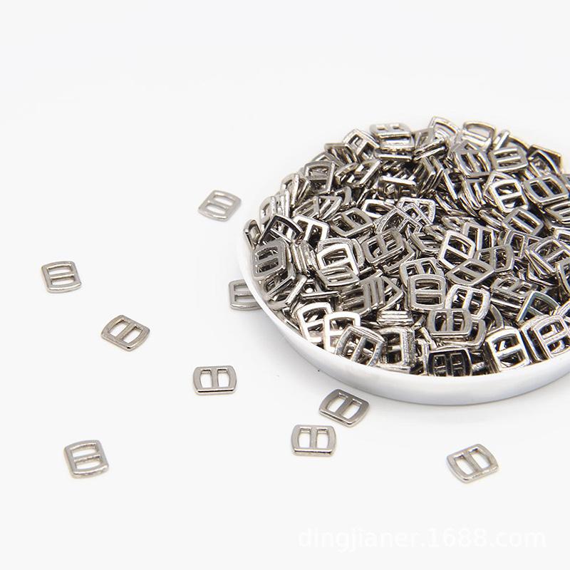 10pcs Craft Supplies Square Mini Buckles Metal Adjustable For Tiny Belt Bag Clothes Accessories