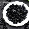 Natural Black Obsidian Crushed Stone for Purifying & Demagnetizing - Ideal for Fish Tanks, Bonsai, and Decor.