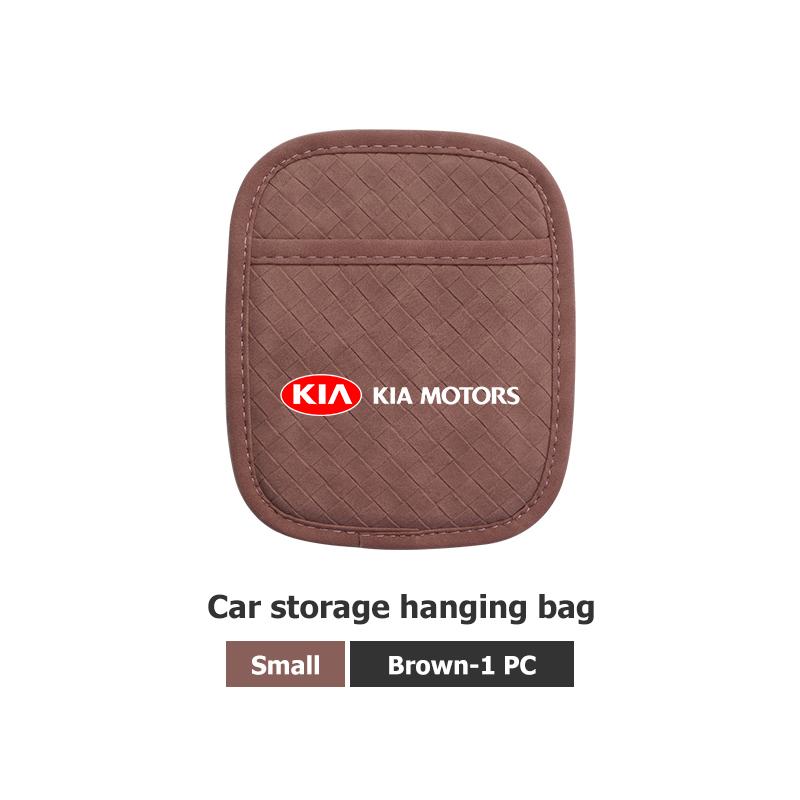 BBEC3 Car Center Console Side Paper Towel Key Storage Bag Pocket Organizer Bags For KIA Sorento Stinger Soul Spectra Niro Cadenza