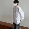 Autumn And Winter Sweater Men'S Trendy Brand American High Street Long-Sleeved T-Shirt Oversized And Stacked With Bottoming Shirt