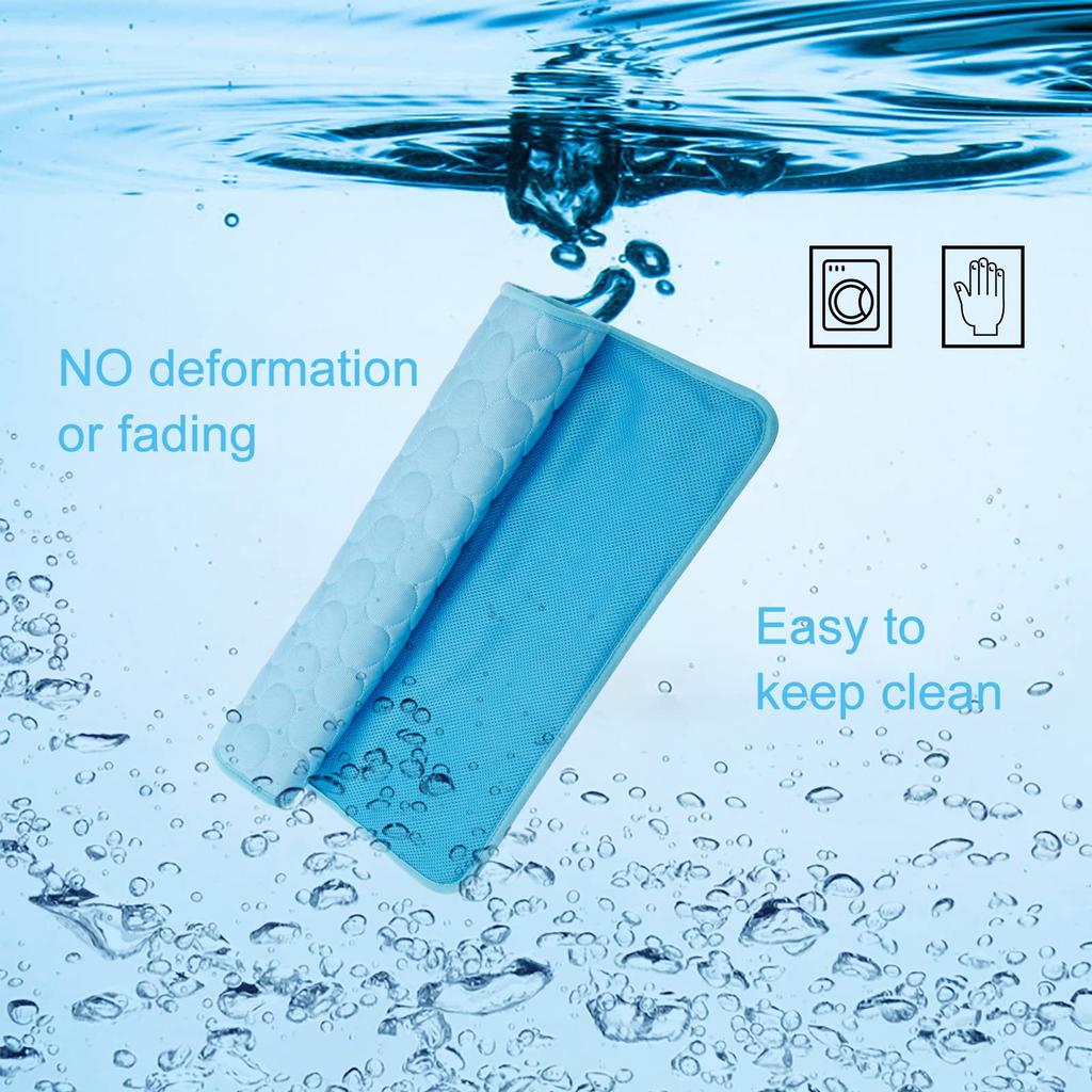 Охлаждающий коврик для собак Большой охлаждающий коврик Летняя лежанка для домашних животных для собак кошек Подстилка для питомника Дышащее самоохлаждающееся одеяло для домашних животных Лежанка для клетки для собак