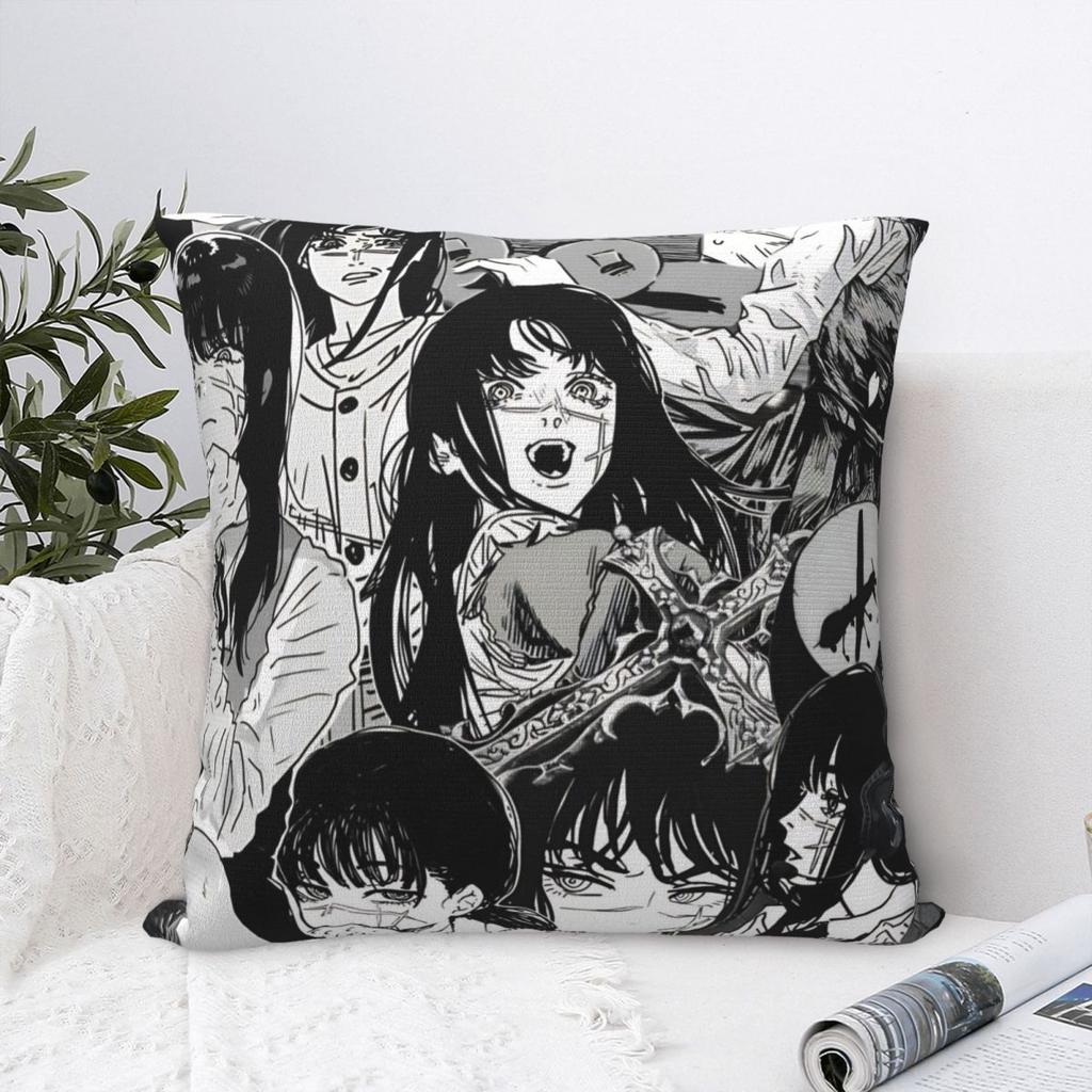 Yoru Chainsaw Man War Devil Pillow Covers Car Asa Mitaka Cushion Cover Cool Home Decoration Pillow Cover 40*40