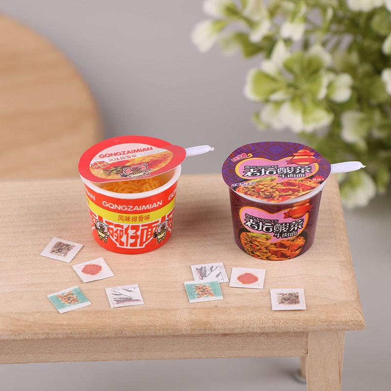 Миниатюрный кукольный домик, игрушечная еда, мини-лапша быстрого приготовления, украшение, реквизит для фотосъемки, игрушки