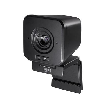 Sanwa Supply WEB Camera Wireless USB A Connector Full HD Угол обзора Дальность связи 20 м Отверстие для штатива для камеры 65° Прибл.. Встроенный