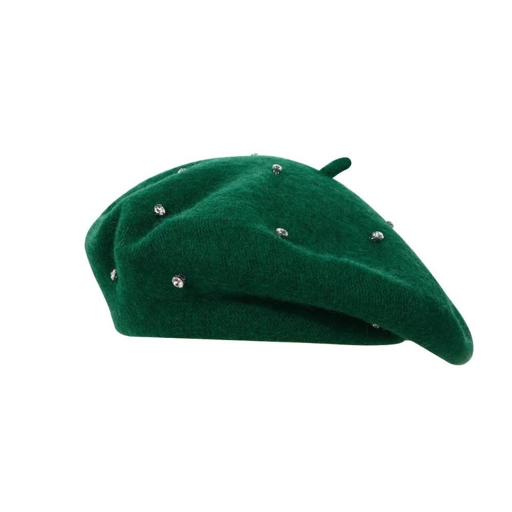 Versatile Women's Beret Hat Elegant Solid Color Beanie Fashion Artist Hat Autumn Winter