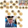 Набор памятных монет британского короля Карла в металлической подарочной коробке