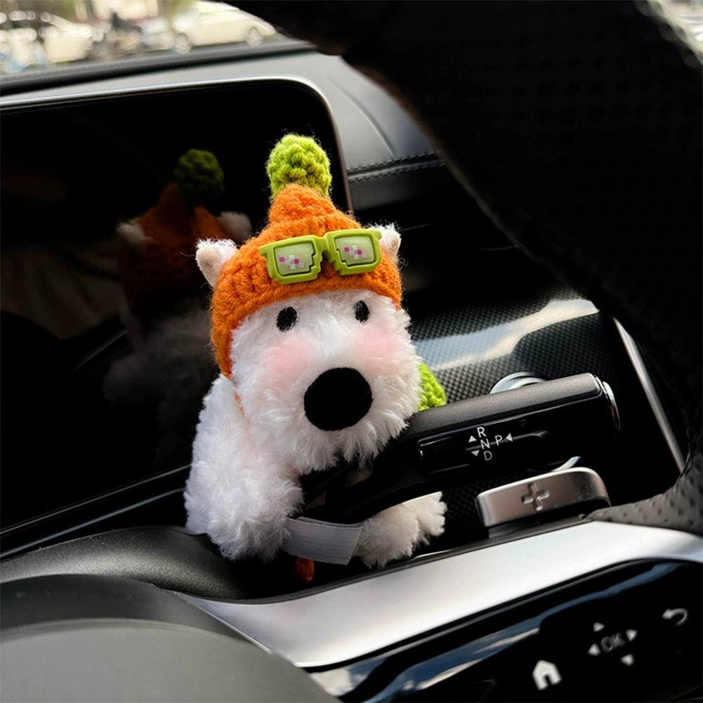 Автомобильные аксессуары для украшения переключения передач, милые куклы с зеркалом, дворником, лобовым стеклом, задним видом, дети K0L3