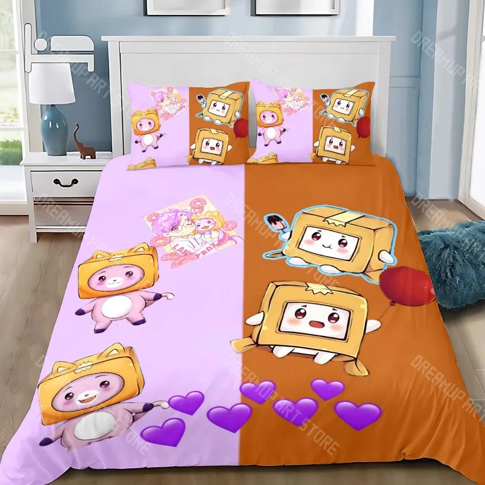 Мультяшный Милый Lanky-Box Boxy Foxy Пододеяльник Наволочка Комплект Постельного Белья Взрослый Мальчик Девочка Украшение Спальни Детский Подарок