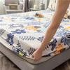 Однослойная простыня из 100% хлопка с принтом, мягкая и удобная простыня и наматрасник, фиксируемый резинкой.