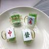 Clip Resin Girls Hair Accessories Chinese Style Barrette Shark Clip Mahjong Hair Claw Women Hairpin
