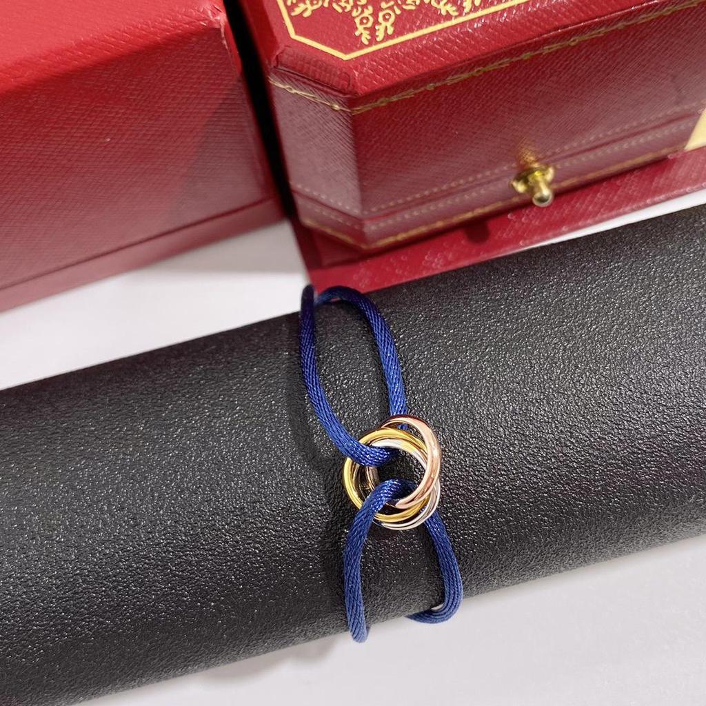 Плетеный вручную трехрядный цветной браслет: Подарок в стиле «Счастливая пара» на Новый год