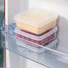 2pcs Butter Cheese Storage Box Transparent Cheese Box Refrigerator Kitchen Fruit Vegetable Fresh-keeping Organizer Storage Box