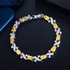 Wedding Dress K Gold Plated Zircon Bracelet Women'S Sweet Birthday Gift Jewelry